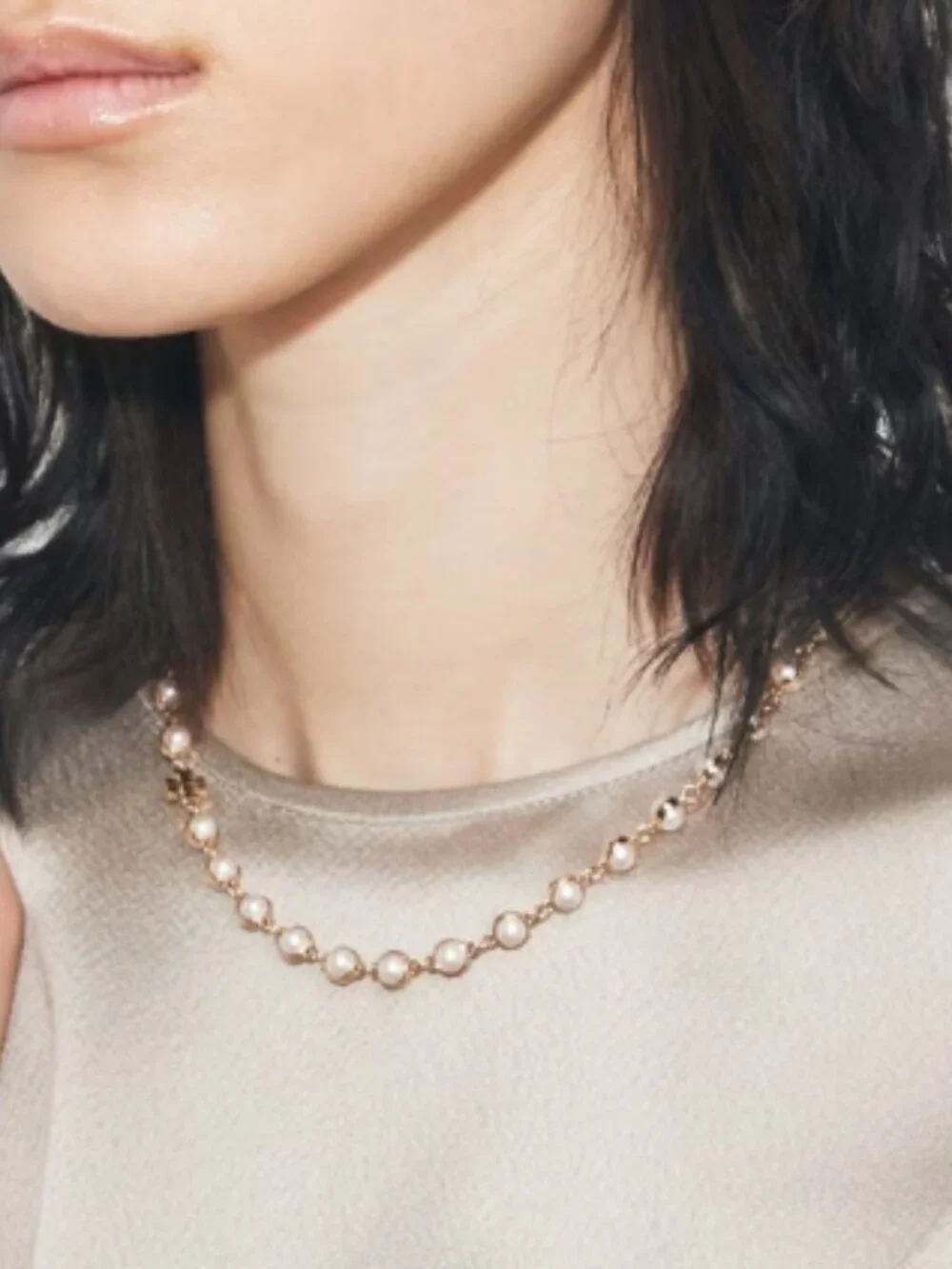 Tory Burch Moondance Pearl Necklace (NEW)